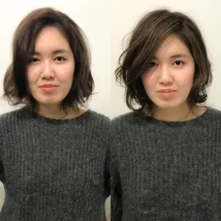 ミディアム 韓国ヘア×髪質改善 ⭐️谷遼平⭐️のヘアスタイル
