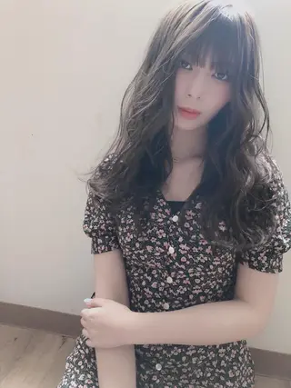 セミロング カラー テトネ タカシのヘアスタイル