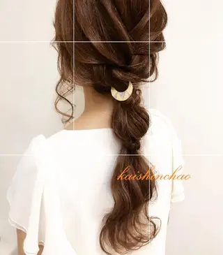 ロング カラー パーマ ヘアアレンジ ネイル マツエク・マツパ backstage.AZ所属・吉川 宙翔のヘアスタイル