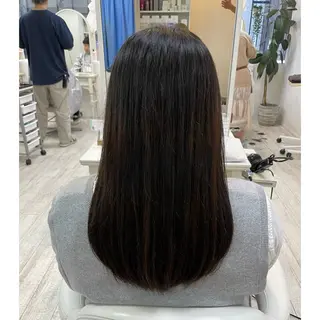 セミロング 町田 あみのヘアスタイル