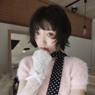 ショート レイヤー/似合わせ/ yuan⟡.·のヘアスタイル