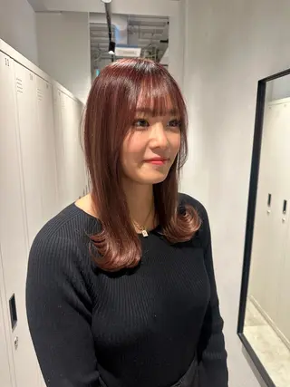 ミディアム カラー 内山 湧勝/ メンズ/暖色カラーのヘアスタイル