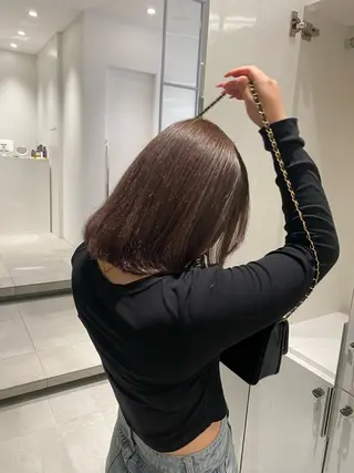 カラー ひかり／ベージュ ／似合わせカットのヘアスタイル