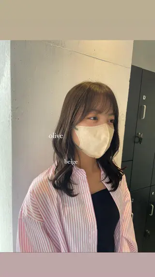 カラー ハイトーンカラー🩵 指名多数💗横山聖奈のヘアスタイル