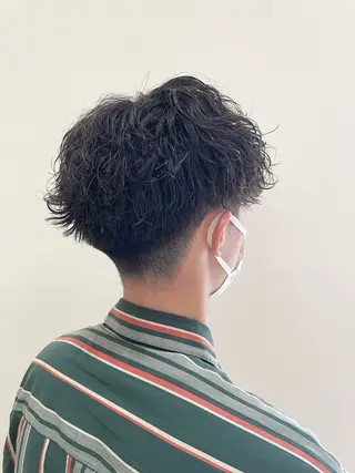 パーマ メンズ 國井 誠のヘアスタイル