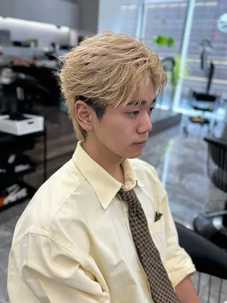 メンズ 🍐シャドウパーマ メンズ特化/守岡🍐のヘアスタイル