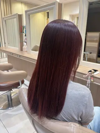 ロング カラー ハイトーンカラー☁️ 西條 楓花のヘアスタイル