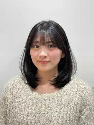 ミディアム ❤︎︎韓国ヘア❤︎︎ 𝑺𝒉𝒊𝒉𝒐のヘアスタイル