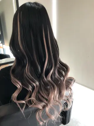 ロング カラー 下妻 カラーエクステ難波のヘアスタイル