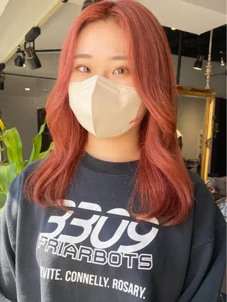 セミロング カラー ヘアアレンジ 韓国ヘア×髪質 改善🇰🇷シオリのヘアスタイル