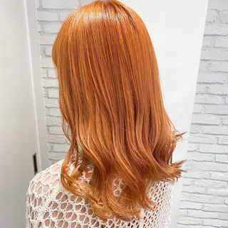 セミロング カラー 横浜🍒ルーツカラー エクステ／RIEのヘアスタイル