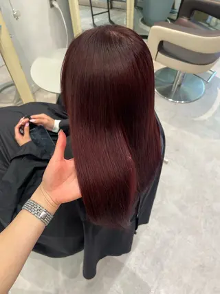 カラー 晶／艶髪カラー ／トリートメントのヘアスタイル