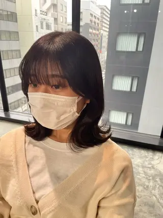 カラー La fith hair ray 札幌店所属・顔まわり/W カラー/リョウのヘアスタイル