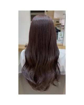 ロング カラー 大山 麗美のヘアスタイル