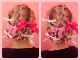 ミディアム セミロング ロング ヘアアレンジ ILu.所属・櫻井 愛弓のヘアスタイル