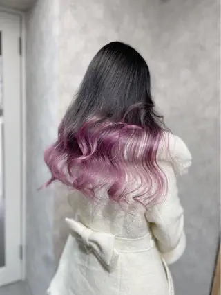 カラー 栄/デザイン/ ブリーチ/琉輝のヘアスタイル