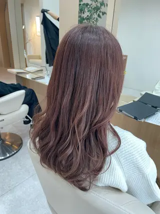 セミロング ベージュカラー🧸/ 松崎/東区/田中理沙のヘアスタイル