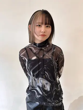 ミディアム カラー あ あのヘアスタイル