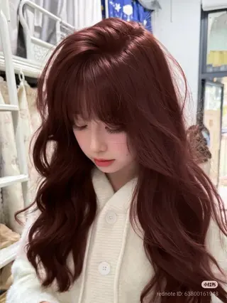 ロング カラー 愛結 暖色カラー🎀🩰のヘアスタイル