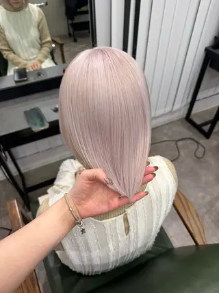 ミディアム カラー ハイトーン/ピンク カラー/めい🎀のヘアスタイル