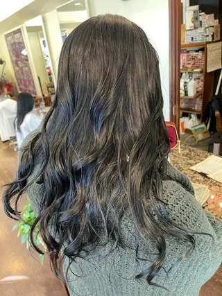 ロング カラー peakshair所属・堀江/メンズパーマ 𝒀𝑼𝑻𝑶のヘアスタイル