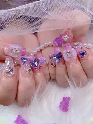 ネイル シェアサロンLei.g(レイジー)所属・3Dアートネイル💗 都築レナのネイルデザイン