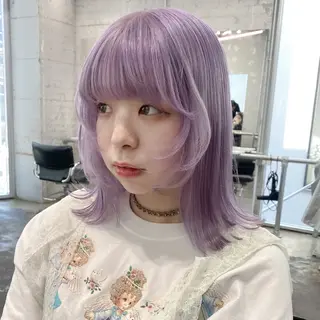 ミディアム カラー ヘアアレンジ 💗💗韓国レイヤー yu-ki💗💗のヘアスタイル