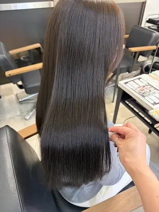 セミロング カラー 🥀韓国ヘア🥀 宮津真菜のヘアスタイル