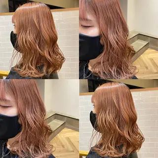 セミロング 艶カラー/韓国顔周り 🎀mamiのヘアスタイル