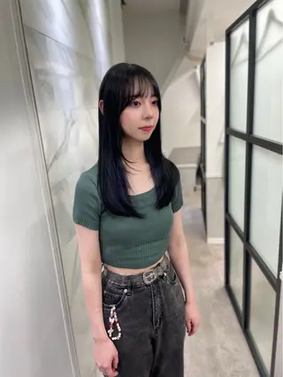 ロング カラー 八幡 空乃のヘアスタイル