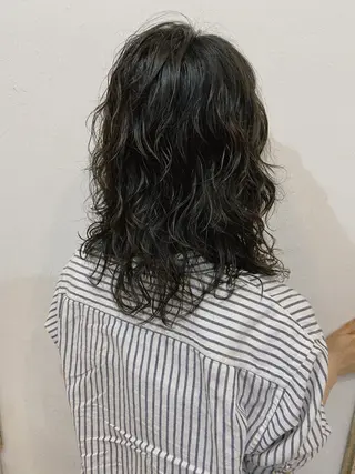 ミディアム パーマ 🧸メンズカット 🧸conatsuのヘアスタイル