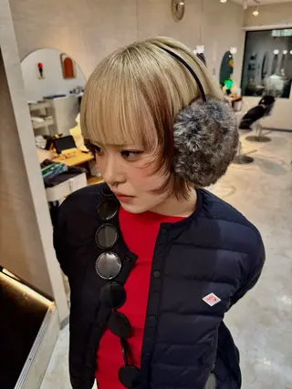 ショート カラー コイデ リュウセイのヘアスタイル