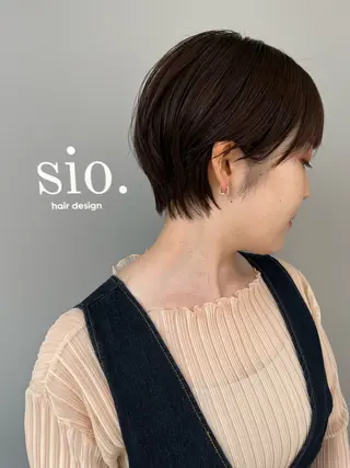 ショート 西新/siohair 似合わせ/石尾刻矢のヘアスタイル