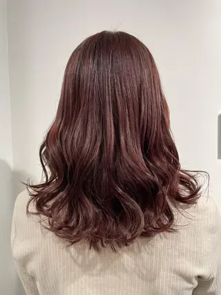ロング カラー あずま みゆのヘアスタイル