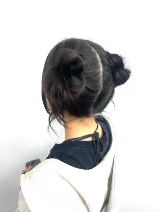 ヘアアレンジ 𝙃𝘼𝙍𝙐🎀 韓国×エクステのヘアスタイル