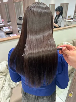 ロング カラー 美髪縮毛矯正/曲がる 縮毛矯正/佐野友尉のヘアスタイル