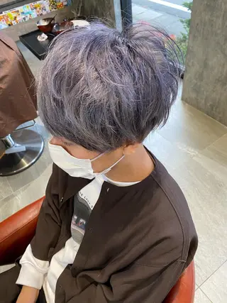 カラー メンズ earth尾形美穂 🫧髪質改善縮毛🫧のヘアスタイル