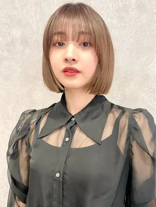 ショート カラー 韓国ヘア🇰🇷透明 感カラー/yui💞のヘアスタイル