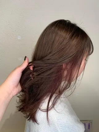 ミディアム 透明感カラー 金村真子のヘアスタイル