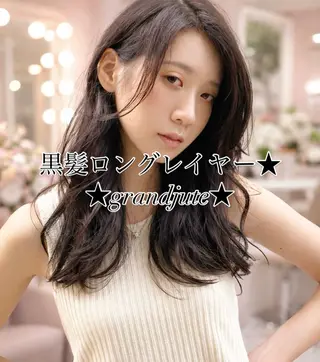 ミディアム カラー grand juteのヘアスタイル