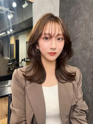 ミディアム foi. フォワ所属・🇰🇷韓国トレンド ヘア🇰🇷高田のヘアスタイル