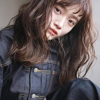 ミディアム カラー 下北沢 soiのヘアスタイル