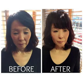 ミディアム 苅田 茂樹のヘアスタイル