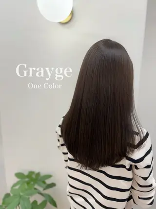 セミロング カラー ヘアアレンジ ®️レイヤー/透明感 カラー/星野六三四のヘアスタイル