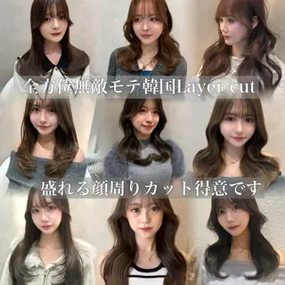 ロング 韓国ヘア/レイヤー/ 前髪/髪質改善/石川のヘアスタイル