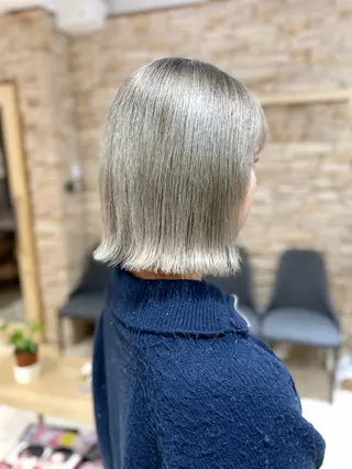 ミディアム ブリーチ／ 髪質改善／ＲＹＯのヘアスタイル