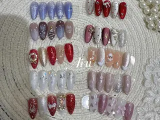 ネイル ネイルサロンAiri 長さ出し·シンプルのネイルデザイン