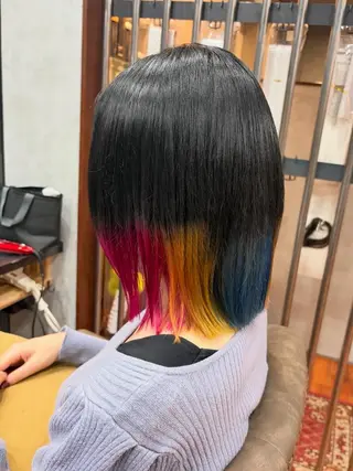 ショート カラー ヘアアレンジ DISCOHAIRsanc（ルジャルダン町田）所属・烏山 達也のヘアスタイル