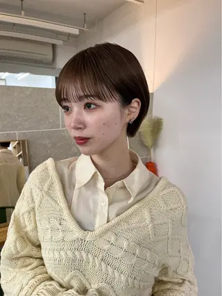 ショート sand yokohama所属・🌟似合わせカット No.1🌟ホノのヘアスタイル