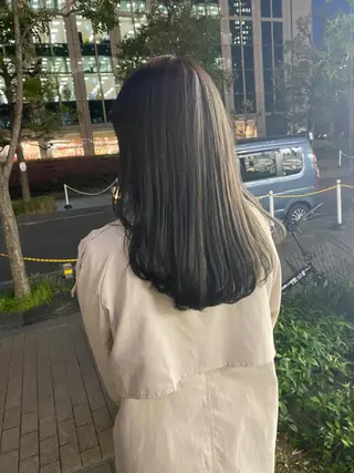 ロング カラー Lolonois梅田 スタッフのヘアスタイル